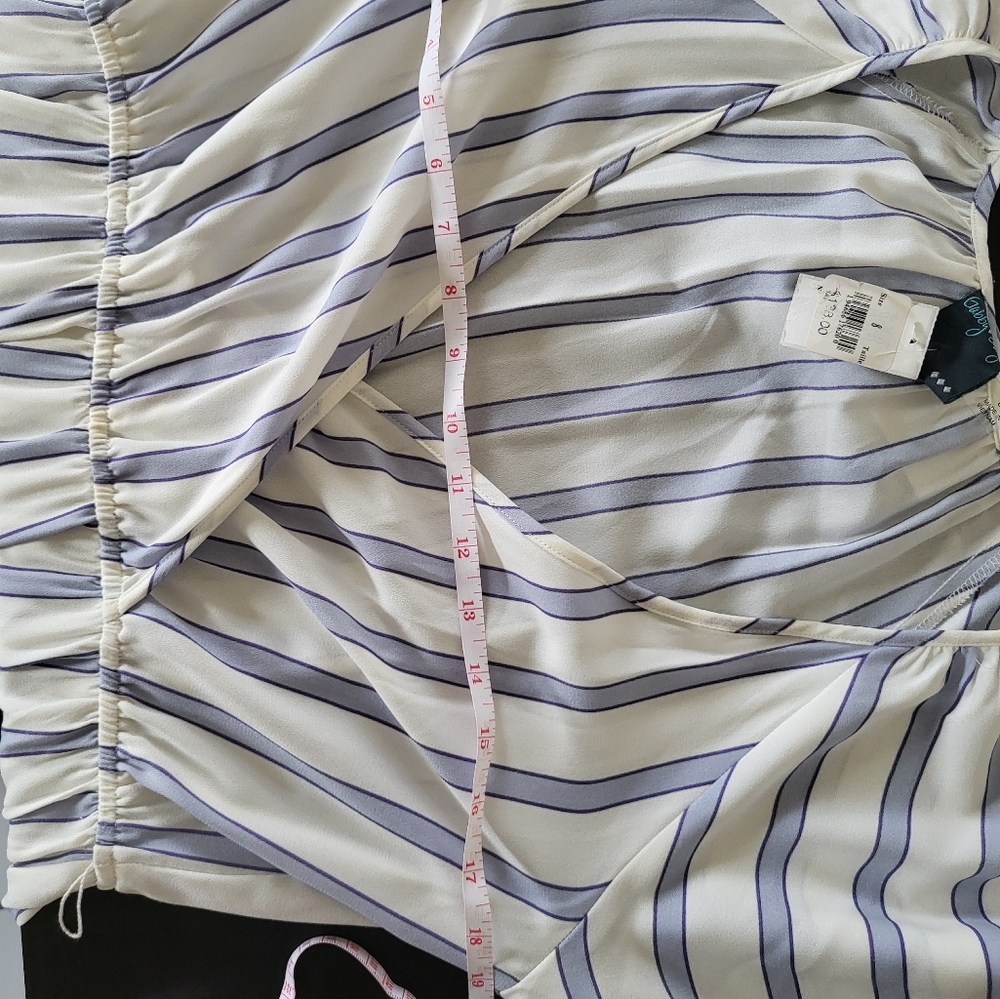 GABBY SKYE Striped Blue and White Dress - Picture 10 of 14